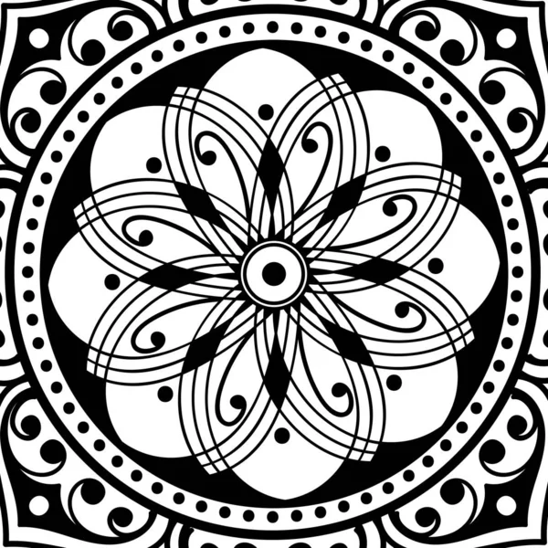 Ethnische Mandala Ornamente Arabische Pakistanische Marokkanische Türkische Indische Spanische Motive — Stockfoto