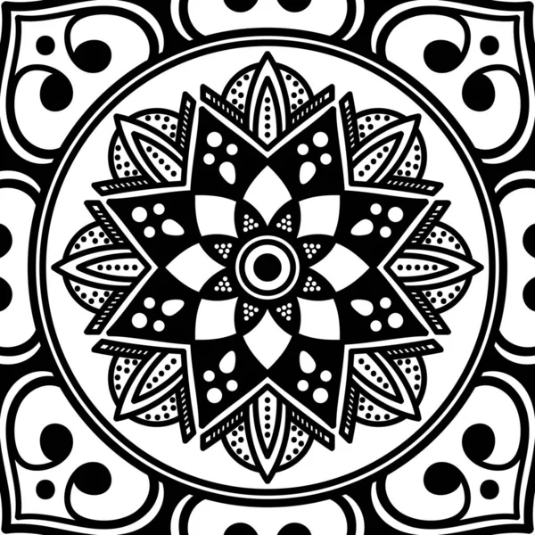 Etnische Mandala Ornament Arabisch Pakistan Marokkaanse Turkse Indiase Spaanse Motieven — Stockfoto