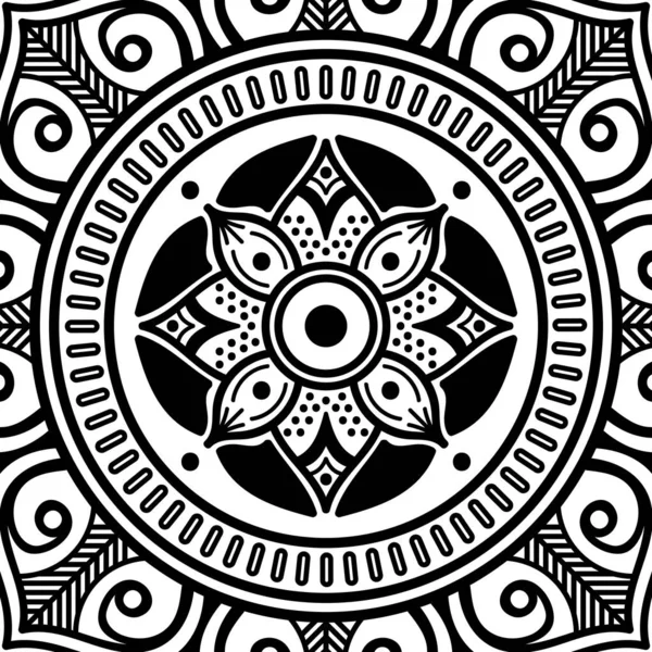 Ornamento Mandala Étnica Árabe Paquistão Marroquino Turco Indiano Espanha Motivos — Fotografia de Stock