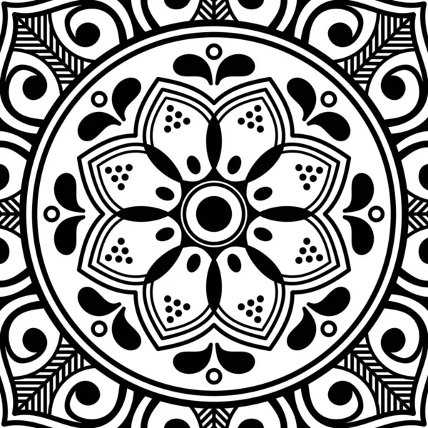 Ethnic Mandala Ornament Arabic Pakistan Moroccan Turkish Indian Spain Motifs — Stock Photo, Image