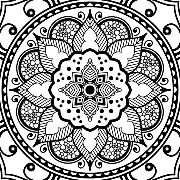 Ethnic Mandala Ornament Arabic Pakistan Moroccan Turkish Indian Spain Motifs — Stock Photo, Image