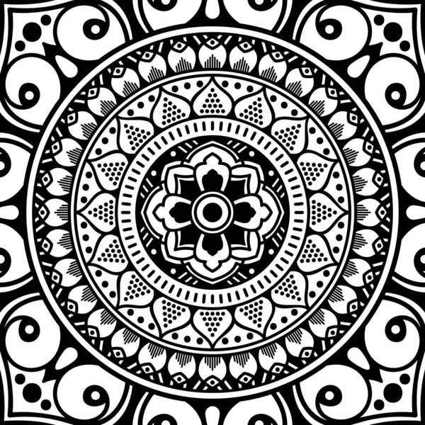 Ethnic Mandala Ornament Arabic Pakistan Moroccan Turkish Indian Spain Motifs — Stock Photo, Image