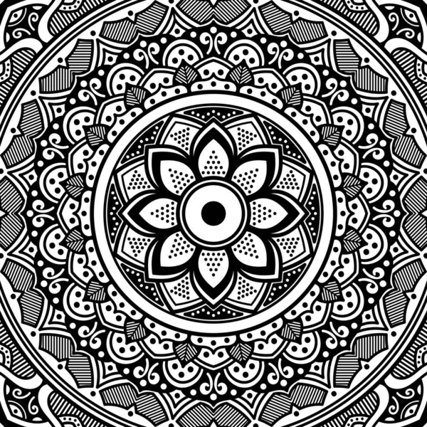 Ethnic Mandala Ornament Arabic Pakistan Moroccan Turkish Indian Spain Motifs — Stock Photo, Image