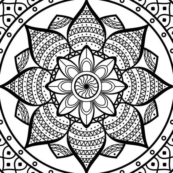 Ornamento Decorativo Mandala Può Essere Utilizzato Biglietto Auguri Stampa Della — Foto Stock