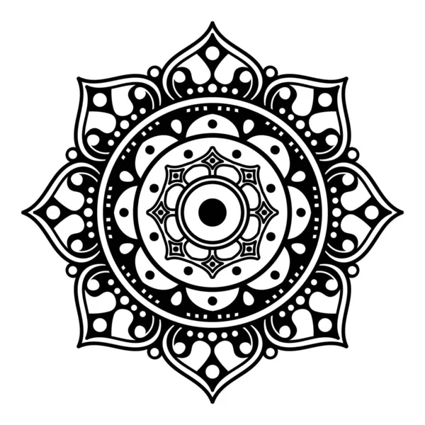 Mandala Dekoratif Süsü Tebrik Kartı Telefon Kılıfı Izi Için Kullanılabilir — Stok fotoğraf