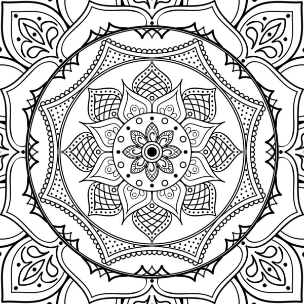 Mandala Ozdoba Dekoracyjna Może Być Używany Kartek Okolicznościowych Wydruku Etui — Zdjęcie stockowe