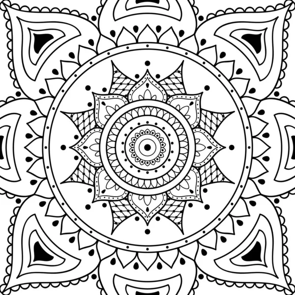 Mandala Διακοσμητικό Στολίδι Μπορεί Χρησιμοποιηθεί Για Ευχετήρια Κάρτα Εκτύπωση Θήκη — Φωτογραφία Αρχείου