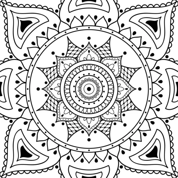 Ornamento Decorativo Mandala Può Essere Utilizzato Biglietto Auguri Stampa Della — Foto Stock