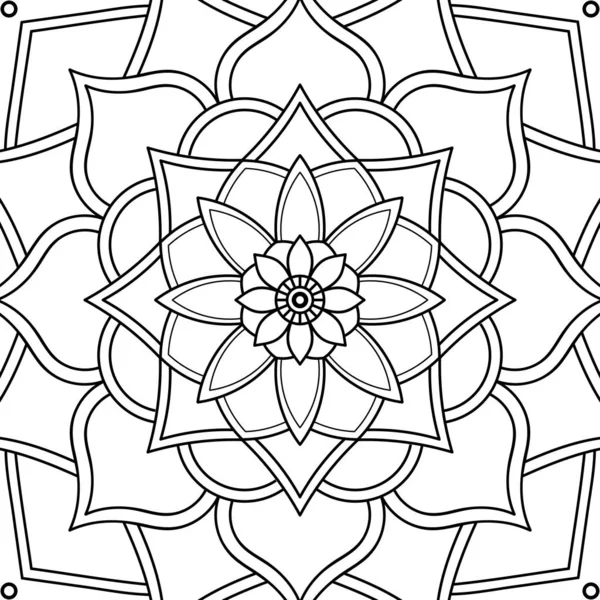 Ornamento Decorativo Mandala Può Essere Utilizzato Biglietto Auguri Stampa Della — Foto Stock