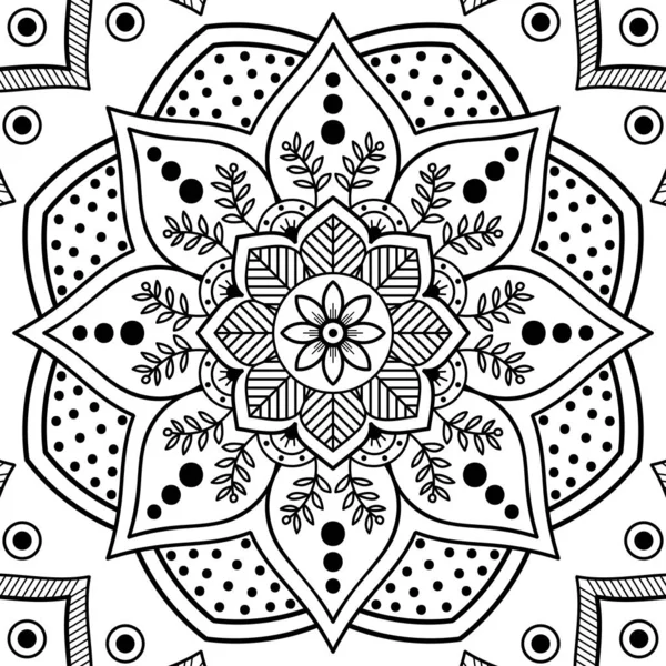 Mandala Ornamento Decorativo Pode Ser Usado Para Cartão Saudação Telefone — Fotografia de Stock