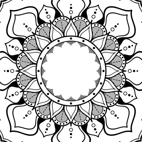 Mandala Ozdoba Dekoracyjna Może Być Używany Kartek Okolicznościowych Wydruku Etui — Zdjęcie stockowe