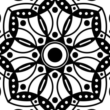 Mandala dekoratif süsü. Tebrik kartı, telefon kılıfı izi vb. için kullanılabilir. El çizimi arkaplan