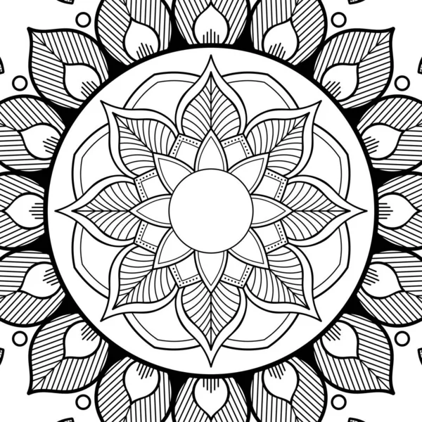 Ornamento Decorativo Mandala Può Essere Utilizzato Biglietto Auguri Stampa Della — Foto Stock