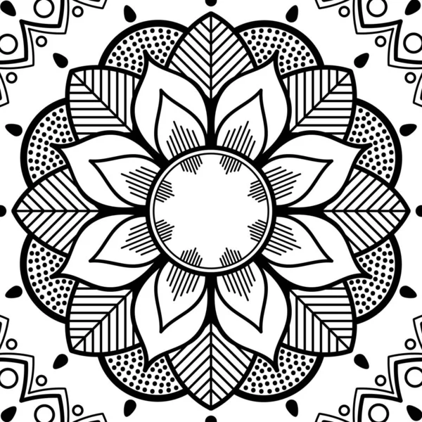 Ornamento Decorativo Mandala Può Essere Utilizzato Biglietto Auguri Stampa Della — Foto Stock