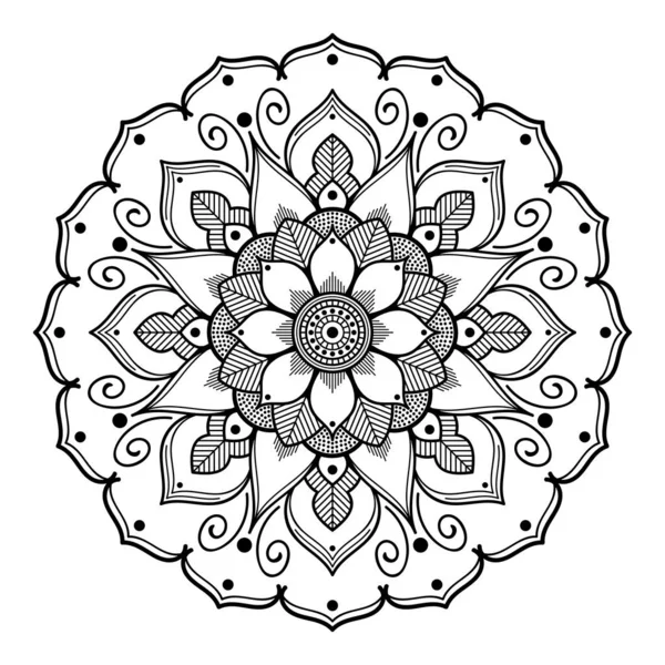 Mandala Ornamento Redondo Decorativo Puede Utilizar Para Tarjeta Felicitación Impresión — Vector de stock