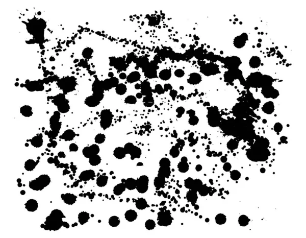 Брызги Черной Краски — стоковое фото