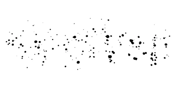 Black Paint Drops Splatter — Stock Photo, Image
