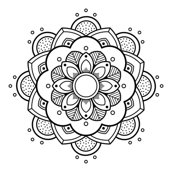 Mandala Ornamento Redondo Decorativo Puede Utilizar Para Tarjeta Felicitación Impresión — Vector de stock