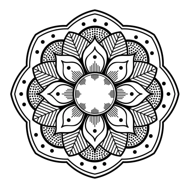 Mandala Ornamento Redondo Decorativo Puede Utilizar Para Tarjeta Felicitación Impresión — Vector de stock