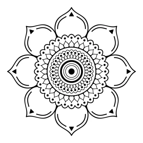 Mandala Decorativ Rotund Ornament Poate Folosit Pentru Felicitări Imprimare Caz — Vector de stoc