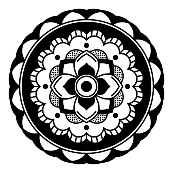 Mandala Ornamento Redondo Decorativo Puede Utilizar Para Tarjeta Felicitación Impresión — Archivo Imágenes Vectoriales