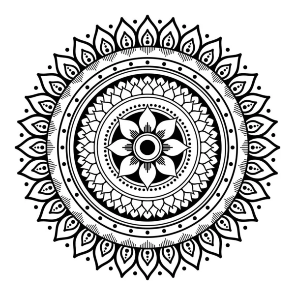 Mandala Decorative Ornament Can Used Greeting Card Phone Case Print — Stock Vector