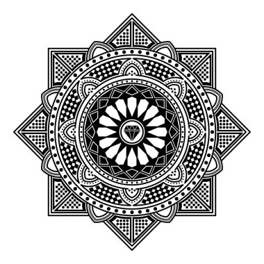 Etnik Mandala Süslemesi. Arapça, Pakistan, Fas, Türkçe, Hindistan, İspanya motifleri