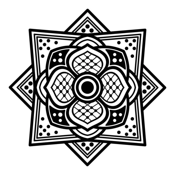 Ethnische Mandala Ornamente Arabische Pakistanische Marokkanische Türkische Indische Spanische Motive — Stockvektor