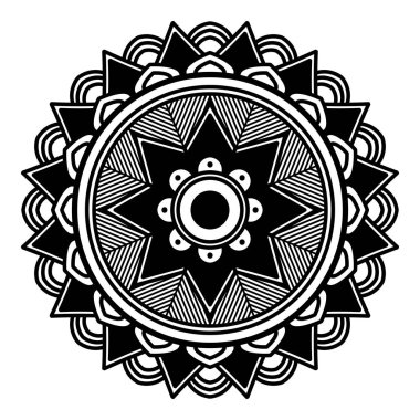 Etnik Mandala Süslemesi. Arapça, Pakistan, Fas, Türkçe, Hindistan, İspanya motifleri