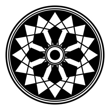 Etnik Mandala Süslemesi. Arapça, Pakistan, Fas, Türkçe, Hindistan, İspanya motifleri