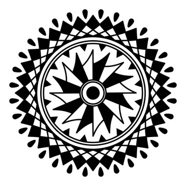 Etnik Mandala Süslemesi. Arapça, Pakistan, Fas, Türkçe, Hindistan, İspanya motifleri