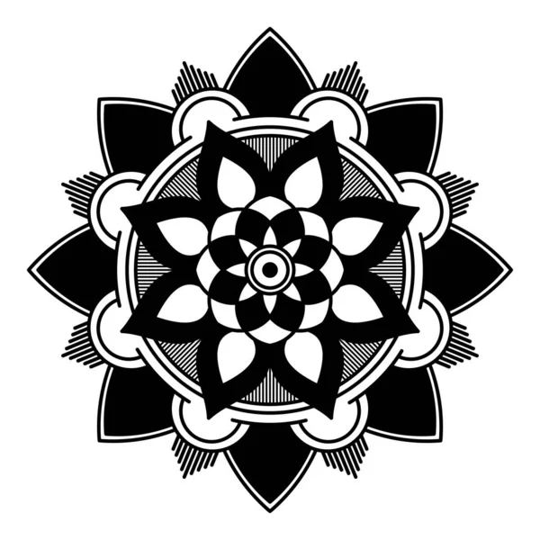 Ornement Ethnique Mandala Arabe Pakistan Maroc Turc Inde Espagne Motifs — Image vectorielle