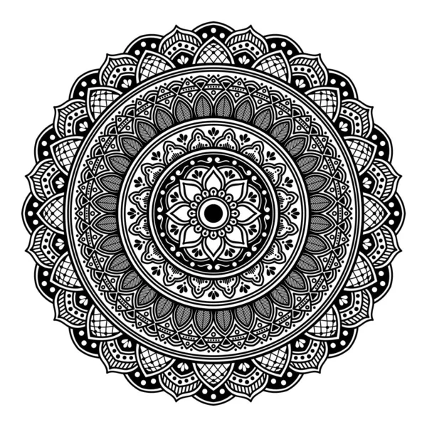 Ethnische Mandala Ornamente Arabische Pakistanische Marokkanische Türkische Indische Spanische Motive — Stockvektor