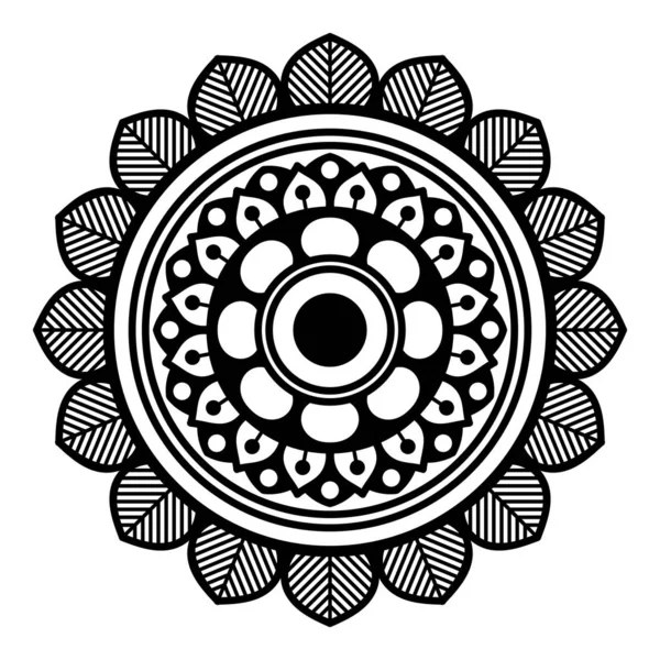 Ethnic Mandala Ornament Arabic Pakistan Moroccan Turkish Indian Spain Motifs — Stock Vector