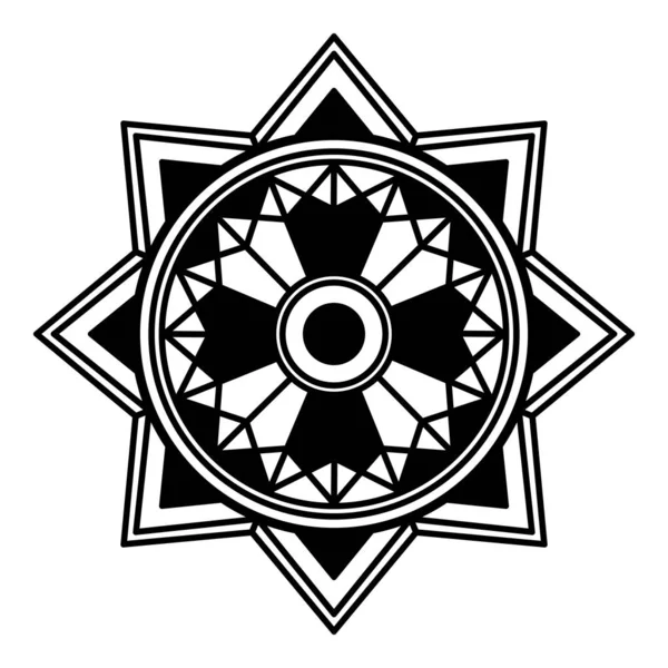 Ethnische Mandala Ornamente Arabische Pakistanische Marokkanische Türkische Indische Spanische Motive — Stockvektor