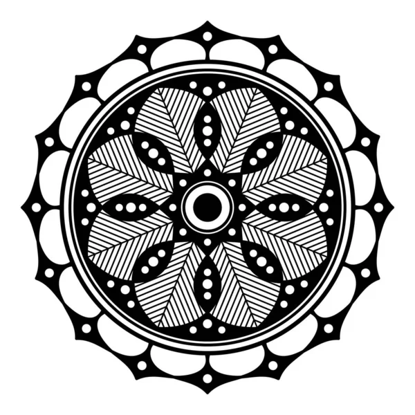Ornement Ethnique Mandala Arabe Pakistan Maroc Turc Inde Espagne Motifs — Image vectorielle