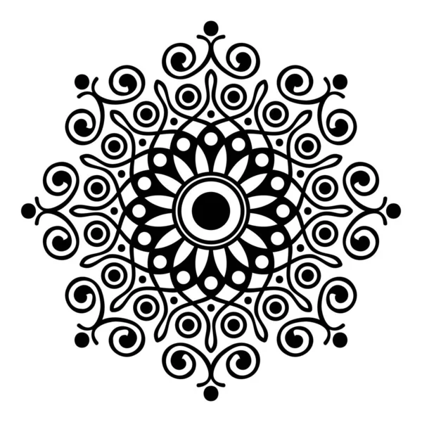Ornamento Decorativo Mandala Può Essere Utilizzato Biglietto Auguri Stampa Della — Vettoriale Stock