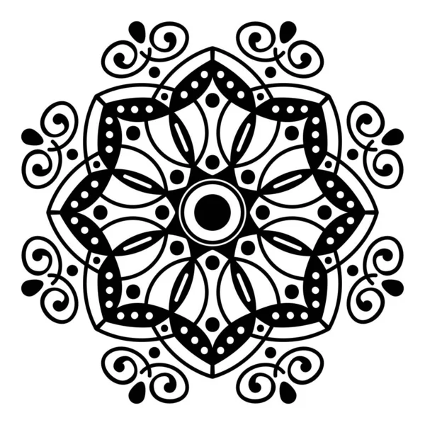 Mandala Decoratieve Ornament Kan Gebruikt Worden Voor Wenskaarten Telefoonhoesjes Enz — Stockvector