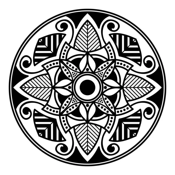 Mandala Decoratieve Ornament Kan Gebruikt Worden Voor Wenskaarten Telefoonhoesjes Enz — Stockvector