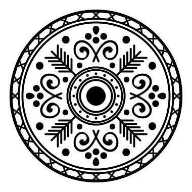 Etnik Mandala Süslemesi. Arapça, Pakistan, Fas, Türkçe, Hindistan, İspanya motifleri