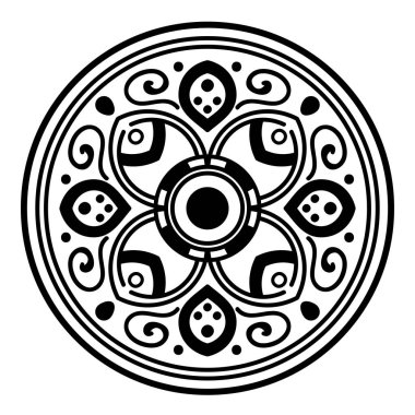 Etnik Mandala Süslemesi. Arapça, Pakistan, Fas, Türkçe, Hindistan, İspanya motifleri