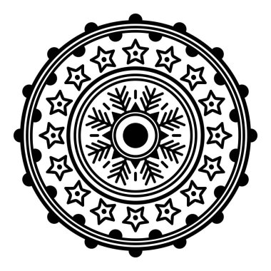 Etnik Mandala Süslemesi. Arapça, Pakistan, Fas, Türkçe, Hindistan, İspanya motifleri