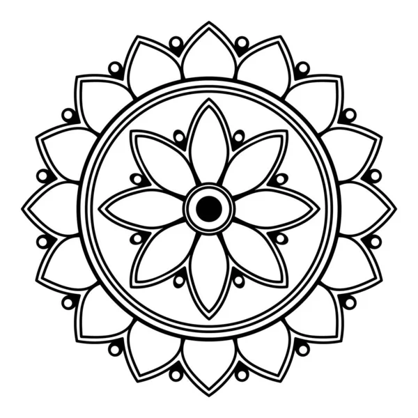 Ornement Ethnique Mandala Arabe Pakistan Maroc Turc Inde Espagne Motifs — Image vectorielle