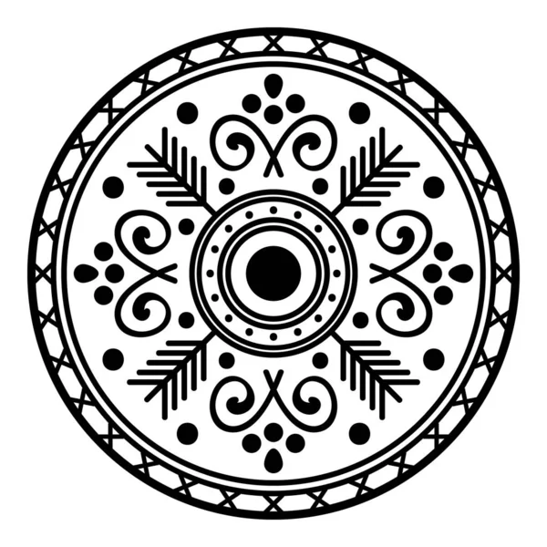 Ornement Ethnique Mandala Arabe Pakistan Maroc Turc Inde Espagne Motifs — Image vectorielle