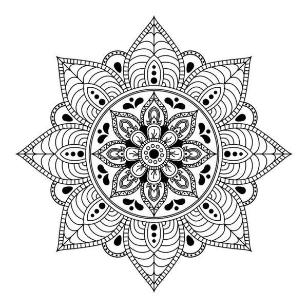 Ornement Ethnique Mandala Arabe Pakistan Maroc Turc Inde Espagne Motifs — Image vectorielle