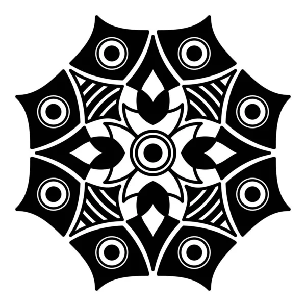 Ethnische Mandala Ornamente Arabische Pakistanische Marokkanische Türkische Indische Spanische Motive — Stockvektor