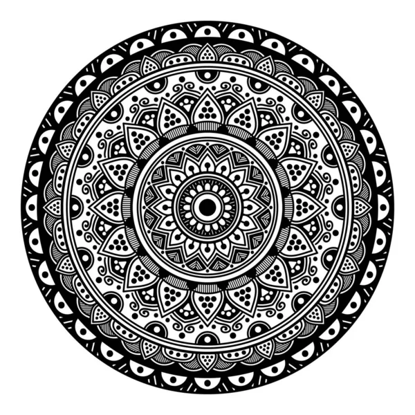 Mandala Ornamento Redondo Decorativo Puede Utilizar Para Tarjeta Felicitación Impresión — Archivo Imágenes Vectoriales