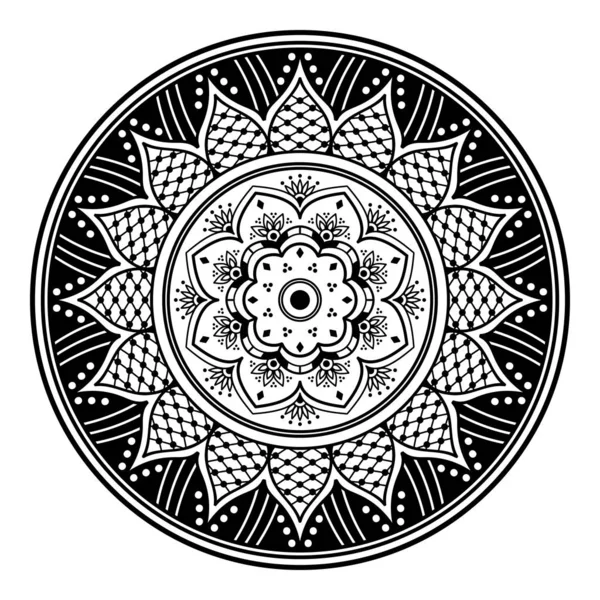 Mandala Ornamento Redondo Decorativo Puede Utilizar Para Tarjeta Felicitación Impresión — Vector de stock