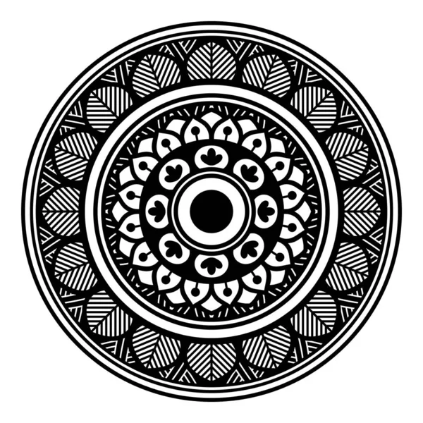 Mandala Decorativ Rotund Ornament Poate Folosit Pentru Felicitări Imprimare Caz — Vector de stoc