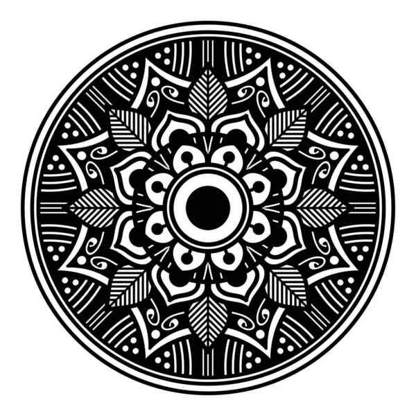 Mandala Decorativ Rotund Ornament Poate Folosit Pentru Felicitări Imprimare Caz — Vector de stoc
